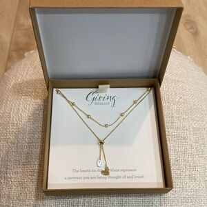 NIB Demdaco double layer necklace